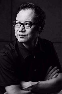 Black and white photo of Chunchen Wang
