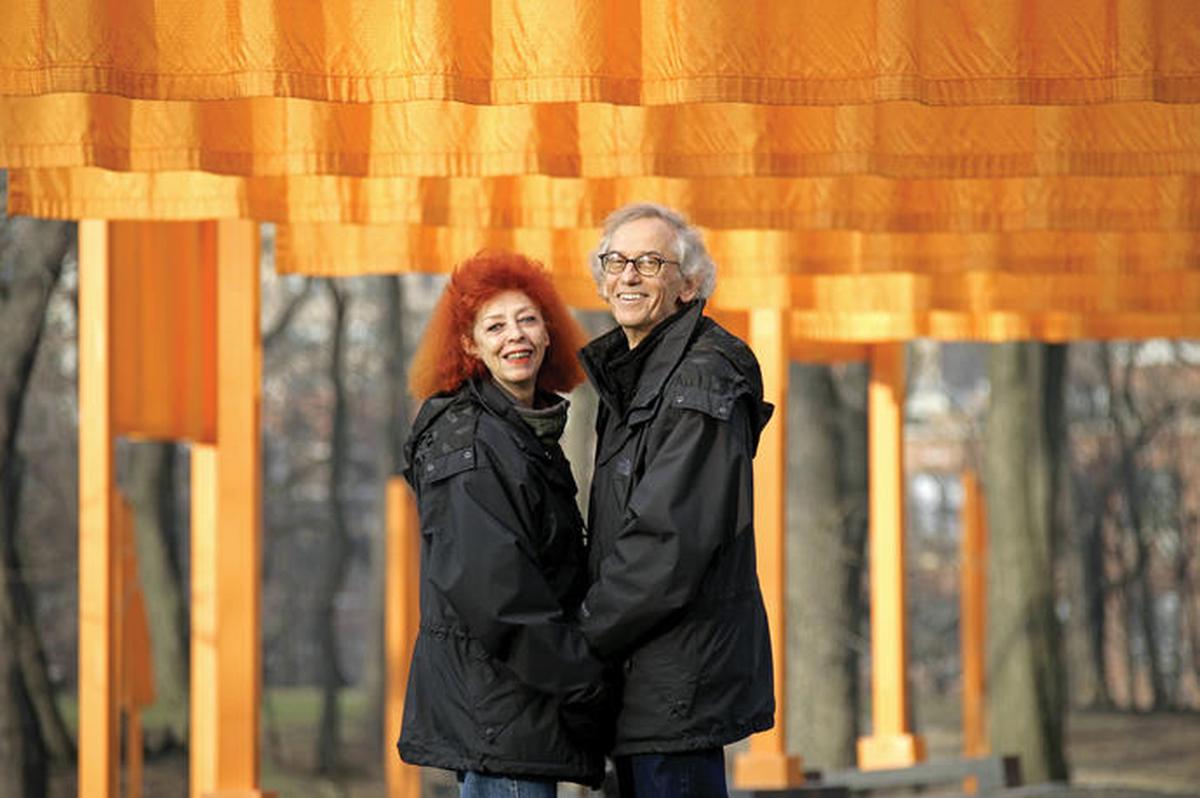 Christo and Jeanne-Claude at The Gates, February 2005