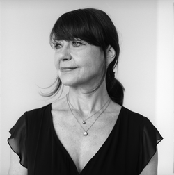 Black and white photo of Christiane Paul 