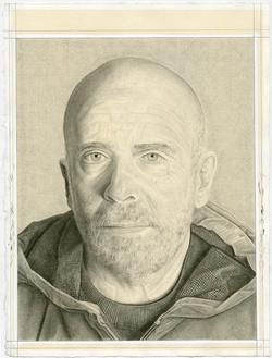 A drawing of Francesco Clemente by Phong Bui