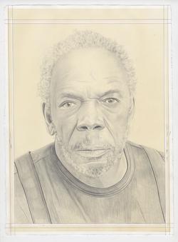 Portrait drawing of Sam Gilliam by Phong H. Bui