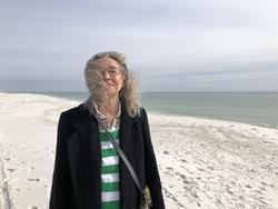 A photo of Maureen Owen on the beach 