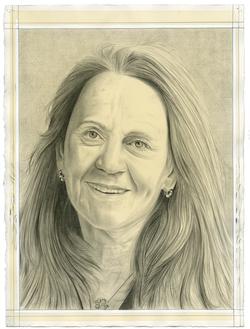 Portrait drawing of Ann McCoy