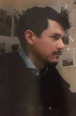 A photo of poet Christopher Rey Pérez.