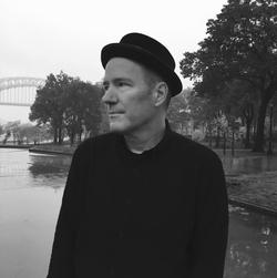 Black and white photo of Rick Moody