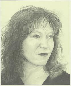 Portrait drawing of Sara Roffino by Phong H. Bui