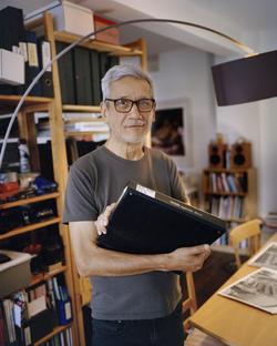 Sunil Gupta in his London Studio. 2 March 2020.