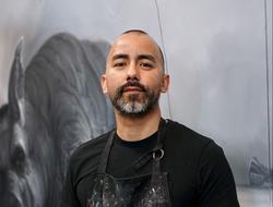 Photo of artist Vincent Valdez